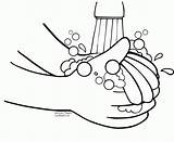 Handwashing sketch template