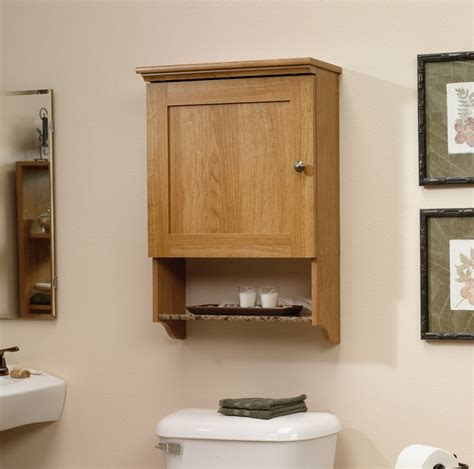 Natural hardwoods like oak, maple, or cherry are the most popular material used for bathroom cabinets. Oak Bathroom Cabinets | NeilTortorella.com