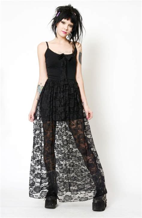 witchy black lace dress gothic outfits fashion lace dress