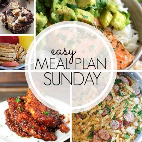 Easy Meal Plan Sunday 96 Miss In The Kitchen