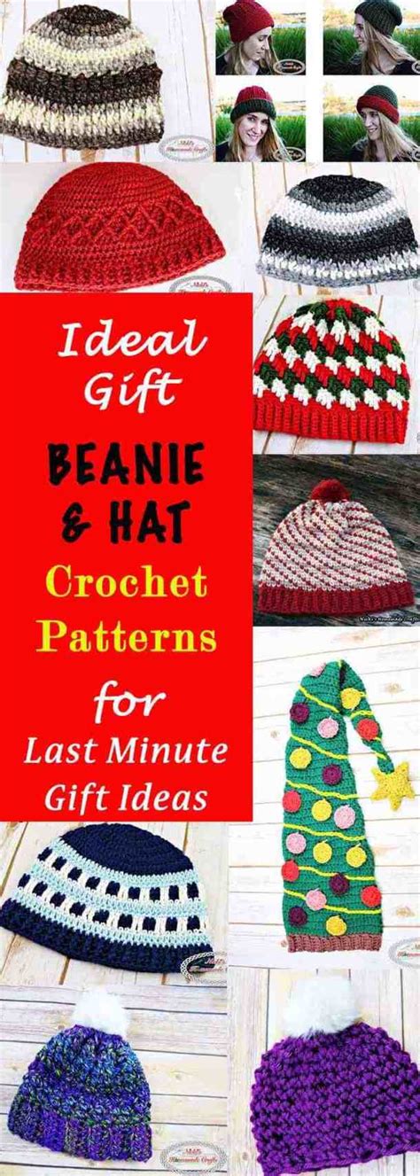Today i wanted to share some super easy and affordable diy gift ideas for father's day this year!! Ideal Gift Beanie or Hat Crochet Patterns for Last Minute ...