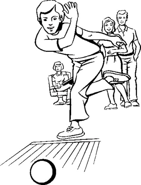 Bowling Coloring Pages For Childrens Printable For Free