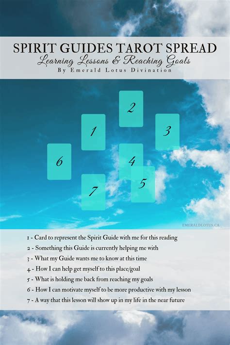 Tarot Spread Help From Spirit Guides — Emerald Lotus Divination