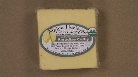 Cheese Paradise Colby Honey Brook Farms Culpeper Va
