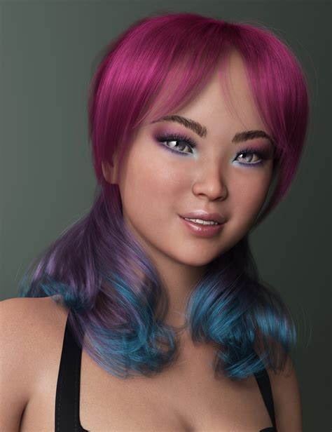 filled 17 07 22 for tied back hair for genesis 8 female textures free daz 3d models