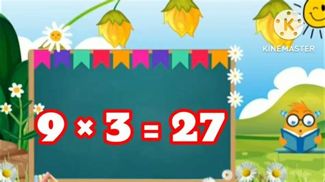 9 Times Table Multiplication Table Of 9 Table Of 9 9timestable 9