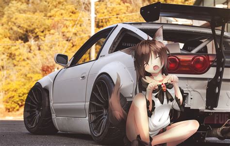 Download Photo Wallpaper Anime Nissan Drift Art Anime Nissan