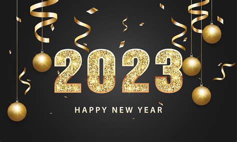 2023 happy new year background design greeting card banner poster vector illustration