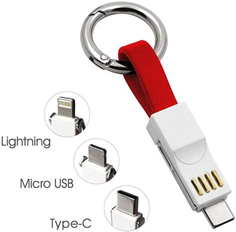 Lightning Keychain Charger Magnetic Portable Charging Cable