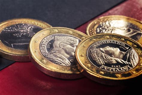 Euro Coins Cents Of Different Denominations Stock Image Image Of