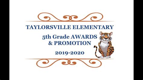 5th Grade Virtual Awards And Promotion Youtube