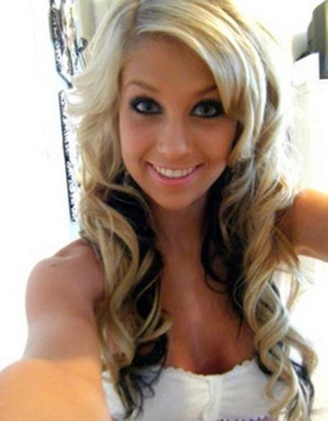 And the hair color is…brown with blonde highlights, also known as bronde. Blonde Hair Underneath Brown - Big Teenage Dicks