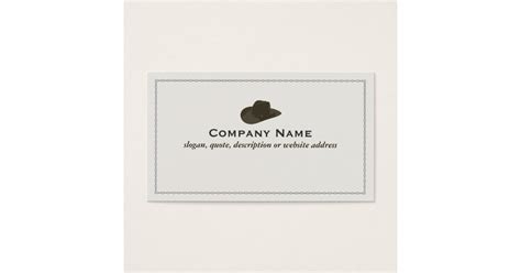 Cowboy Hat Business Card Zazzle
