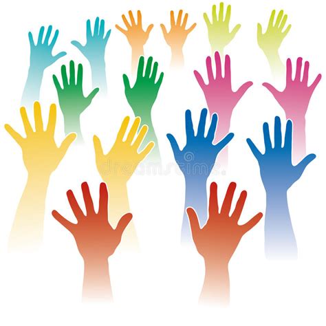 Many Hands Reach Out To Planet Earth Stock Vector - Illustration of ...
