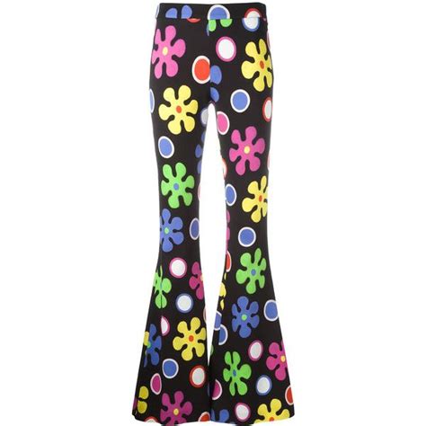Moschino Flower Power Flared Trousers 765 Via Polyvore Featuring