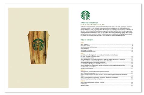 Starbuckswith all the traits of this marine angling, seems to be appropriate. Starbucks Annual Report - Lakia Won