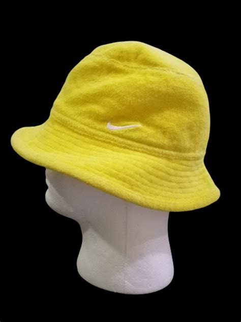 Nike Nike Swoosh Wool Yellow Bucket Hat Grailed