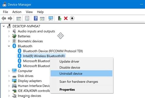 Cómo Desinstalar O Reinstalar El Controlador Bluetooth En Windows 10