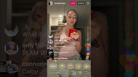 Bhad Bhabie Goes On Live Taking About Woah Vicky Part 1 Youtube