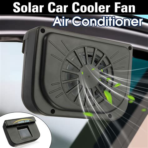 Solar Sun Power Car Auto Fan Air Vehicle Vent Cool Cooler Ventilation