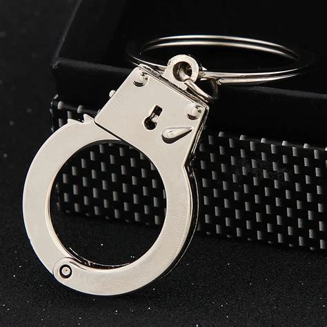 Creative Keychainnovelty Trinket Couple Handcuffs Styling Key Chain