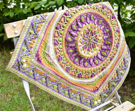 Large Crochet Squares Or Second Life Of Dandelion Mandala Lillabjörn