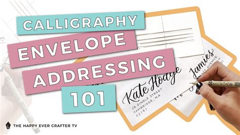 How To Calligraphy Envelope Addressing 101 Youtube