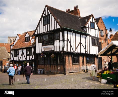 Old Medieval Half Timbered House York England Uk Stock Photo Alamy