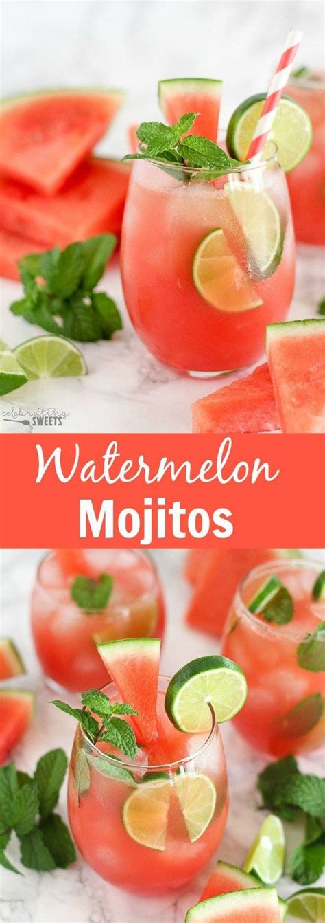 Watermelon Mojitos Recipe Pinterest Mojito