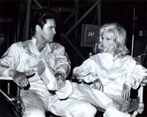 Elvis And Actress Nancy Sinatra Between Scene In Summer 1967 During The Production Of His Movie