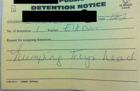 17 best images about hilarious detention slips on pinterest teaching funny and smosh