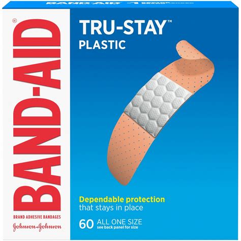 Band Aid Plastic Strips Adhesive Bandages 075 1905 Mm 60box