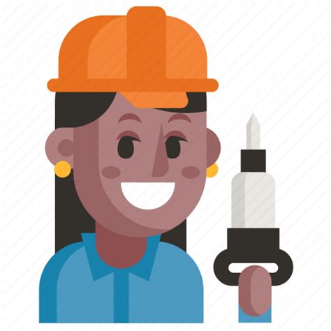 Avatar Job Miner Profession User Woman Work Icon Download On
