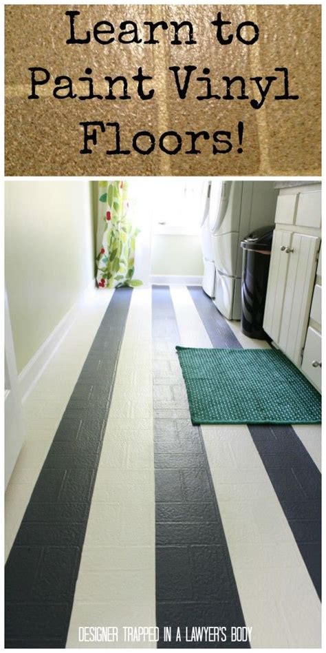 Must Pin Learn How To Paint Outdated Vinyl Floors So That They Look