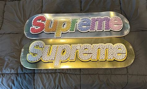 Supreme Supreme Bling Skateboard Deck Pack Grailed