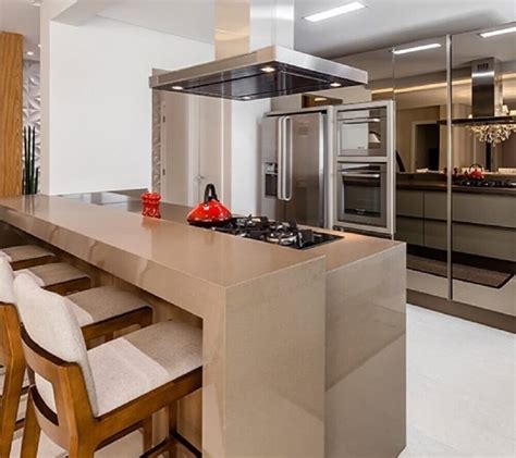 Cozinha Moderna Com Bancada De Silestone Kitchen Cupboard Designs