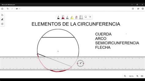 Elementos De La Circunferencia Cuerda Arco Semicircunferencia Y Flecha Youtube