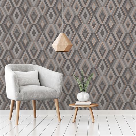 Shard Geometric Wallpaper Whimsical Walls