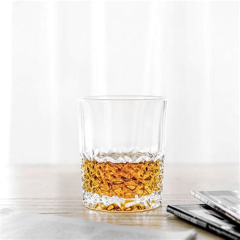 310ml Diamond Pattern Whisky Glass Glass Crystal Whisky Glass Glass Wine Glasses Grandado