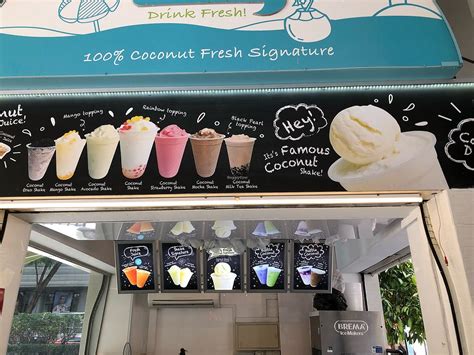 Mr Coconut Far East Plaza Central Singapore Juice Bar Happycow