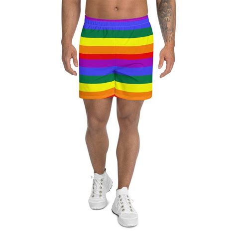 Rainbow Shorts Rainbow Men Shorts Pride Clothing Pride Gay Etsy