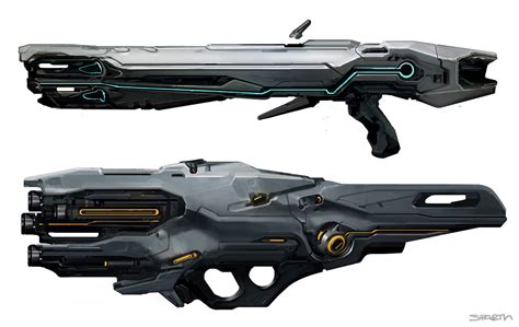 Halo 4 Weapon Concept Art By Sparth Of 343 Halofanforlife
