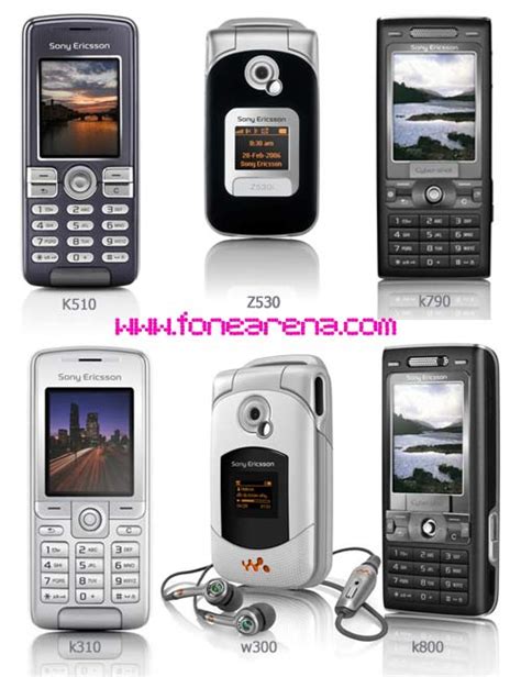Six New Phones For Sony Ericsson