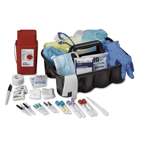 Phlebotomy carts (1) phlebotomy chairs (17) phlebotomy general supplies (69) phlebotomy trays (11) training products (15) prepping supplies (54) tube organizers & racks (11) laboratory equipment (22) urinalysis (30) biohazard bags & sharps (24) esr testing systems (4) hygiene (5) health monitors (11) rapid diagnostics (17) medical exam supplies. Phlebotomy Kit | Blood Collection Supplies | Injection & Venipuncture | Skills Training ...