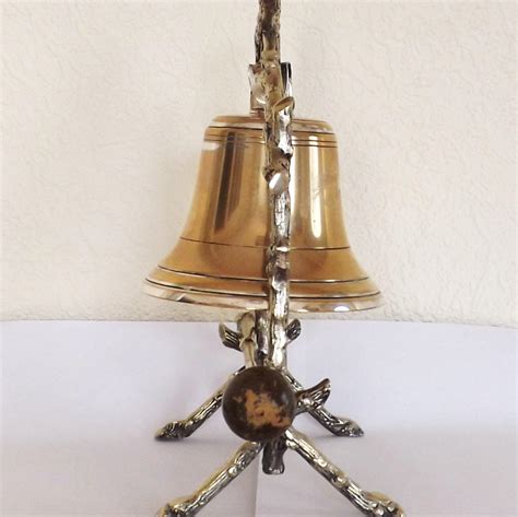 Victorian Aesthetic Movement Silver Plate Dinner Bell With