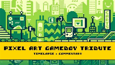 Designing A Pixel Art Gameboy Tribute Timelapse Commentary Youtube