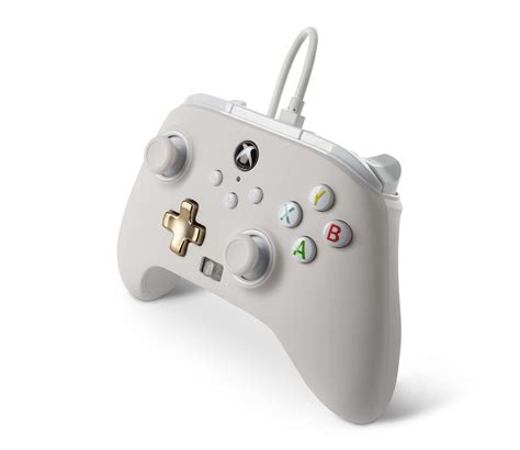 Powera Enhanced Wired Controller For Xbox Mist White Gamepad Wired