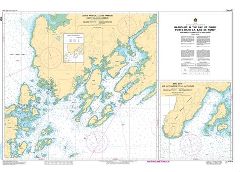 Chs Nautical Chart Chs4124 Harbours In The Bay Of Fundy Ports Dans