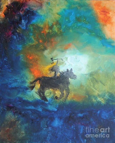 Crazy Horse Painting By Ayasha Loya