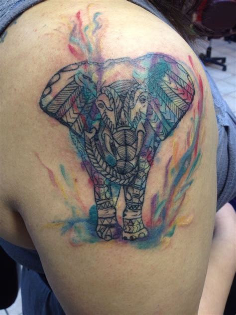 Pin By Elizabeth Avila On Tattoos Watercolor Elephant